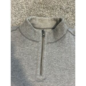 Men's Gray And White Reversible 1/4 Zip Men's Pullover Size XL‎